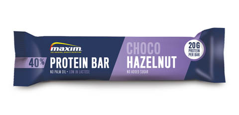 Maxim 50g 40% Choc Hazelnut protein bar